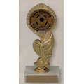 6" Wreath Logo Holder Trophy on Marble Base
